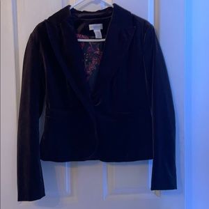 velvet blazer